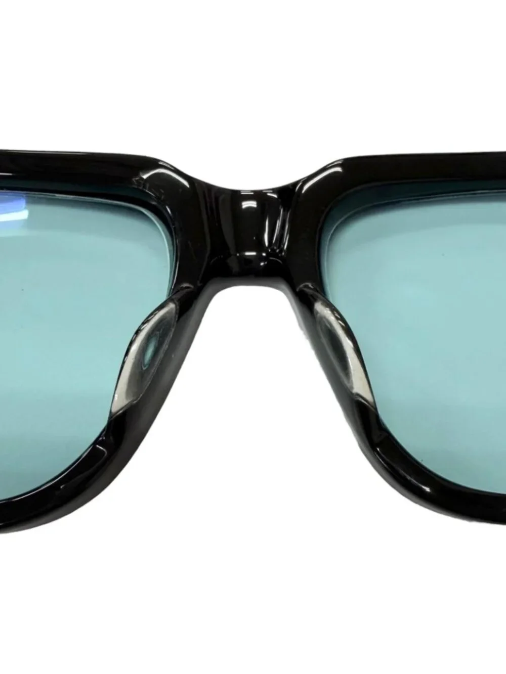 Chrome Hearts Box Officer Lame Dagga Sunglasses Black Blue Lens 56 Eyewear